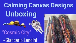 Diamond Painting Unboxing - Calming Canvas Designs - Cosmic City 🪐☄️🛸🚀