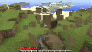 Let's Play .... (Minecraft Xbox360) MY WORLD !!! ... Part 2 .  Look-out Zombie