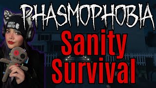 Sanity Survival WEEKLY CHALLENGE (PART 2) Phasmophobia for beginners & all levels