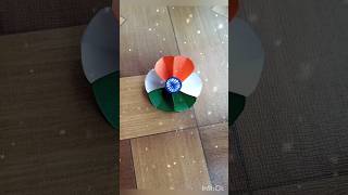 diy tricolour flower🇮🇳,, independence day craft idea#diy#art#shorts#youtubeshorts