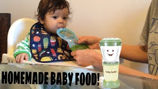 HOW TO MAKE BABY FOOD! | USING THE BABY BULLET