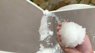 HUGE HAILSTONES in HOT AUSTRALIA! 🇦🇺🦘🔥 - 🥶❄️🧊