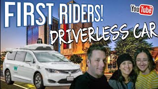 DRIVERLESS taxi ride to REWIND Ice Cream shop in Chandler Arizona for a fun family adventure | Waymo