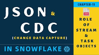 Change Data (CDC) & JSON  Processing In Snowflake | Snowflake JSON Tutorial | Ch-11