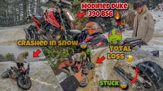 HEAVY SNOWFALL MEIN BIKE RIDE KARDI 🔥 || LIVE SNOWFALL❄️ IN MCLEODGANJ (GALLU TEMPLE) 😍 || AsHu46