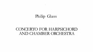 Philip Glass - Harpsichord Concerto (score)