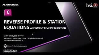 CIVIL 3D REVERSE PROFILE AND STATION EQUATIONS