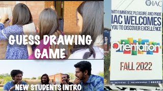 Guess DRAWING Game🫣😂|| Orientation Week Start🥳||@Zartashvlogs