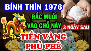 Chấn Động ĐỔI ĐỜI ĐẠI GIA, Tuổi Bính Thìn 1976 Đặt Muối Chỗ Này, 3 Ngày Sau GIÀU NHƯ VŨ BÃO