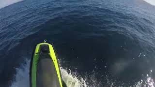 Barcelona top speed test run Kawasaki 650 SX stand up jet ski