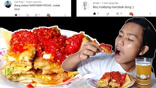 REQUEST KE 9 MUKBANG MARTABAK PEDAS