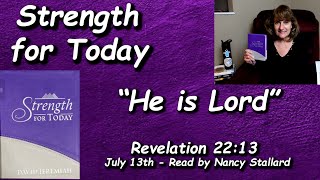 Strength for Today 9-13 “Connections” Read by Nancy Stallard Genesis 42:1-2 By Dr. David Jeremiah