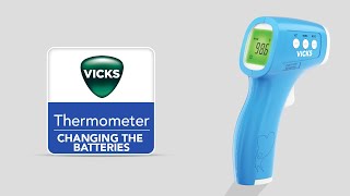 Vicks NonContact Infrared Body Thermometer VNT275  - Changing the Batteries