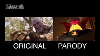 Disney/Pixar's AVENGERS: INFINITY WAR Side-By-Side W/ Trailer 2