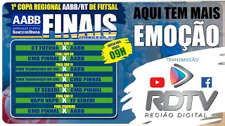 FINAIS CATEGORIAS DE BASE 2023, 1ª COPA REGIONAL AABB/RT DE FUTSAL, NESTE DOMINGO INICIO AS 09 HORAS