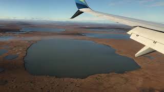 (SCC) Deadhorse / Prudhoe Bay, Alaska. Descent, Landing and Arrival!