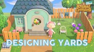 designing front & backyards! villager houses showcase • animal crossing | @imAnnaMolly