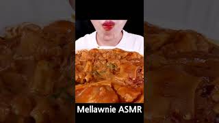 ASMR MUKBANG｜MALA ROSE CHICKEN, GLASS NOODLES, JJIMDAK  EATING SOUNDS 두찜 마라 로제 찜닭 먹방 #shorts