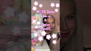 💕HUGE Temu Charm & Decor Haul!💕 #nails #nailart #trend #trending #trendingshorts #haul #unboxing