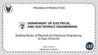 Studying Master of Electrical Electronics Engineering at Yaşar University