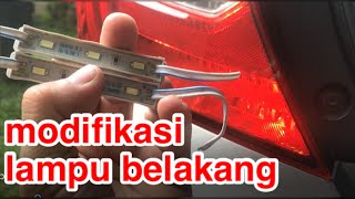 Modif lampu belakang all new brio satya