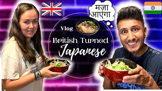 British Turned Japanese | शिवोन बन गयी जापानी शेफ  | Mixed couple life in Dubai