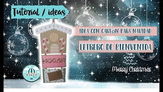 mas de 11 ideas para Navidad con Carton / Adorno Casita de Jengibre