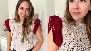 Crochet The Kelly Top | Crochet Top Tutorial | Free Easy Pattern