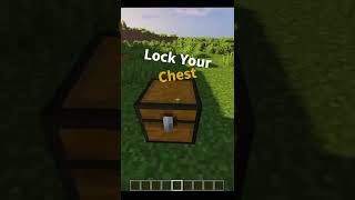 Minecraft:How to lock chest in minecraft #shorts #viralshorts #short #youtubeshorts  #trending