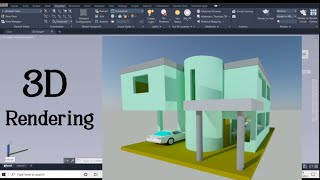 3D Rendering in AutoCAD for beginner.