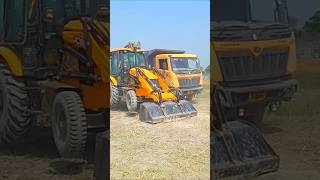 #shorts :- JCB Backhoe Loading Soil In Mahindra Truck #shortvideo #youtubeshorts #shortshorts #yt