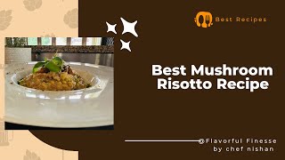 “Savoring the earthy magic of mushroom risotto. 🍄✨”