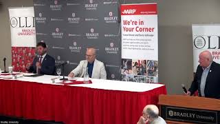 Rep. Ryan Spain discusses Central Illinois' economic outlook at AARP Forum