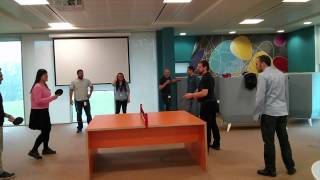 Table Tennis with a Twist by the hybris Support Team in the SAP AppHaus, Dublin