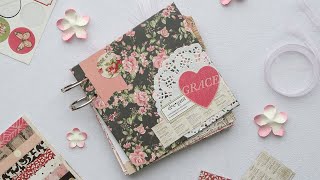 MINI ALBUM SENCILLO para PRINCIPIANTES 📔TUTORIAL ✂ | SCRAPBOOK PARA PRINCIPIANTES