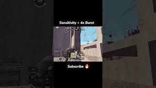 Sensitivity + 4x Burst  #bgmi #pubgmobile#viral #gaming