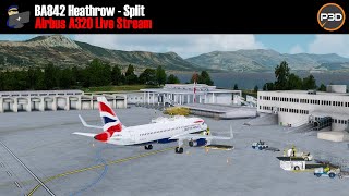 Prepar3D v5 | Airbus A320 | London Heathrow - Split (BA842) | Full Flight | VATSIM