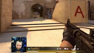 CS:GO - 10 FLUSHA VAC PLAYS!  (RETIREMENT HIGHLIGHTS)