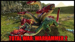 LIZARDMEN vs DARK ELVES ~ Pre-Release Gameplay ~ Total War: Warhammer 2