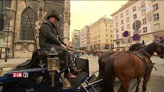 Diskussion über Fiaker in der Stadt ORF ZIB2