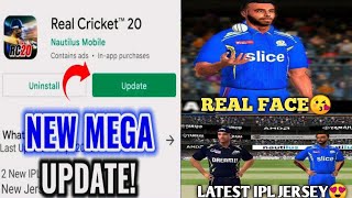 Real Cricket 20 Maga update😍 Real face New Stadium New bowling Action & many more😘  & Release date☺