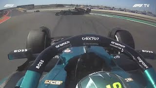 Hamilton's spin from Stroll's Point of View | Race | Austin GP 2024