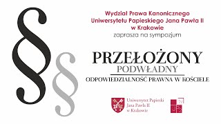 Przełożony-podwładny. Odpowiedzialność prawna w Kościele