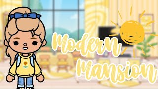 Aesthetic Yellow Sunny💛 Modern Mansion🏡✨️ in Toca Life World🌏