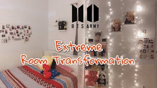 ROOM TRANSFORMATION | KPOP ROOM | ARMY ROOM 💜