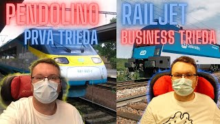 Vlaky Pendolino vs. Railjet | Biznis vs. Prvá trieda | VLOG 120