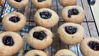 Raspberry Thumbprint Cookies