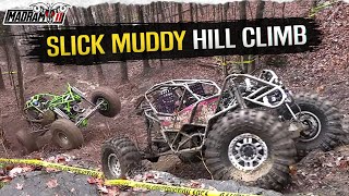 ROCK BOUNCERs & UTVs VS SLICK MUDDY HILL CLIMB