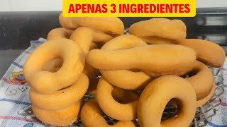 BISCOITO DE POLVILHO DOCE  COM APENAS 3 INGREDIENTES | biscoito de polvilho fácil