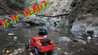 RC Trail Rock Crawling Epic Water Crossings! *We Sunk a Truck*